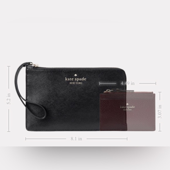 Kate Spade ~ Staci Medium L Zip Wristlet in Light Rosebud - Picture 9 of 9